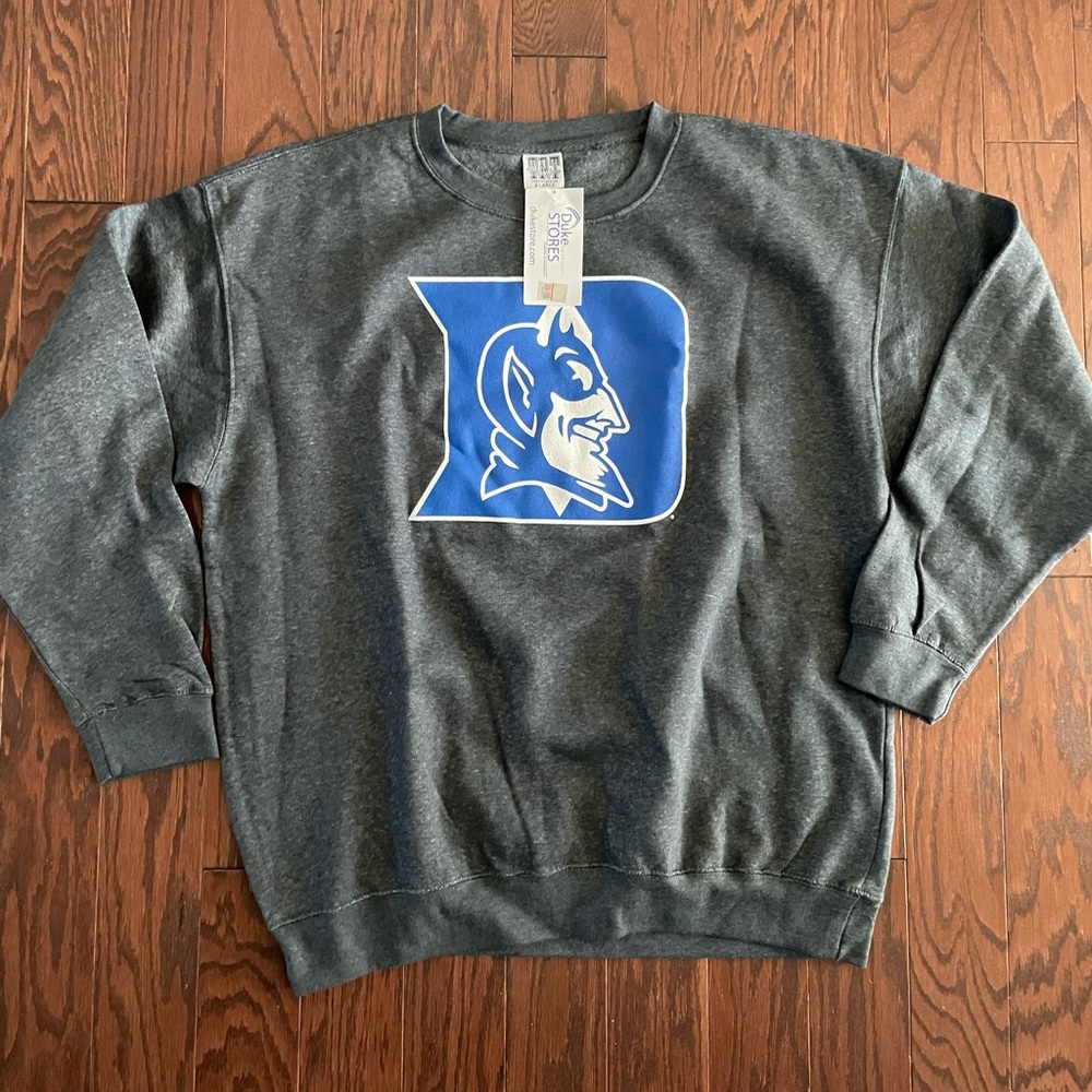 NWT Duke gray sweatshirt XL